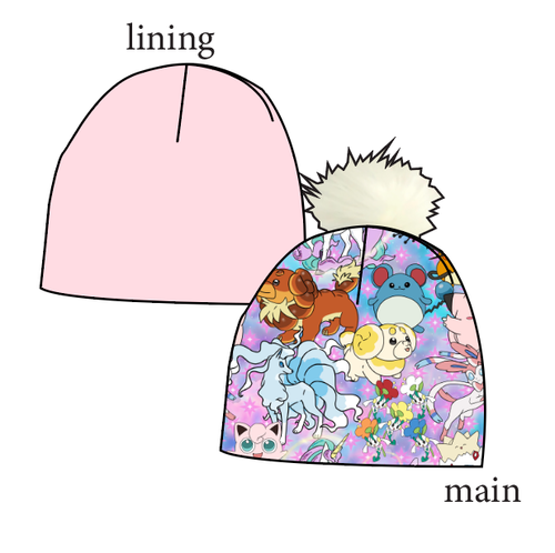 Enchanting Poke Slouchy Beanie (Reversible!)