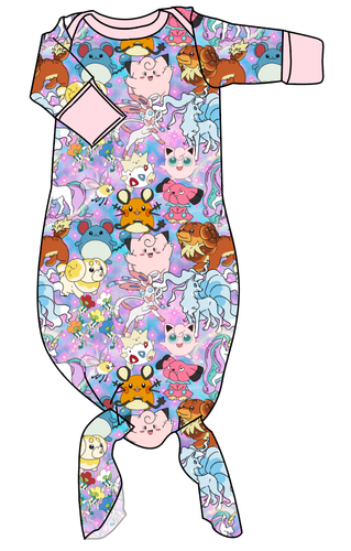 Enchanting Poke Newborn Knotted Gown