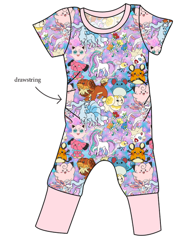 Enchanting Poke Grow With Me Pants And Shorts Romper