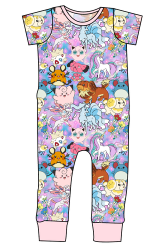 Enchanting Poke Emmett Pants And Shorts T-Shirt Romper