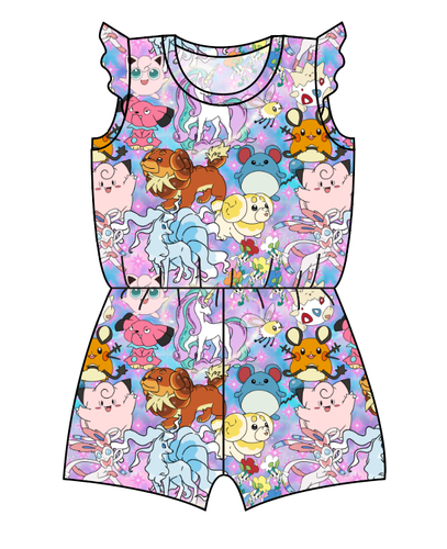 Enchanting Poke Ivy Summer Romper