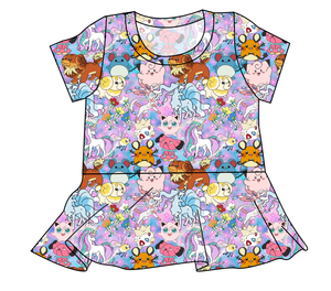 Enchanting Poke Ladies' Peplum Top
