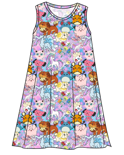 Enchanting Poke Ladies' Swing Dress