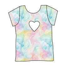 Load image into Gallery viewer, Ethereal Mist Cambria Heart Back Tee