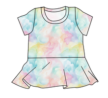 Load image into Gallery viewer, Ethereal Mist Peplum Top
