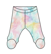 Load image into Gallery viewer, Ethereal Mist Newborn Footed Pants