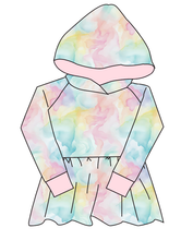 Load image into Gallery viewer, Ethereal Mist Peplum Hoodie (or Crewneck)