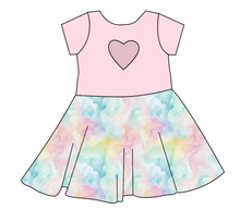 Load image into Gallery viewer, Ethereal Mist Molly Heart Back Twirly Dress