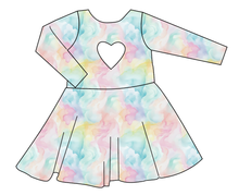 Load image into Gallery viewer, Ethereal Mist Molly Heart Back Twirly Dress