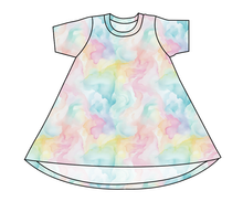 Load image into Gallery viewer, Ethereal Mist Basic T-Shirt Dress
