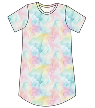 Load image into Gallery viewer, Ethereal Mist Ladies' T-Shirt Dress