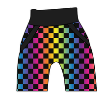 Load image into Gallery viewer, Rainbow Check Beanpole Pants And Shorts