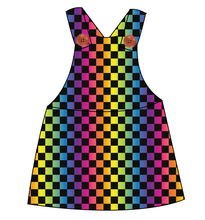 Load image into Gallery viewer, Rainbow Check Skirt-Alls