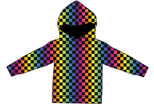 Load image into Gallery viewer, Rainbow Check Ladies Oversized Hoodie