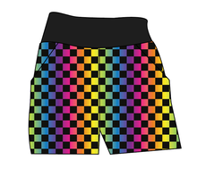 Load image into Gallery viewer, Rainbow Check Basic Joggers And Jogger Shorts