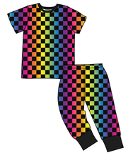 Load image into Gallery viewer, Rainbow Check Basic Loungewear Set