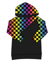 Load image into Gallery viewer, Rainbow Check Classic Hoodie (or Crewneck)