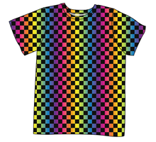 Load image into Gallery viewer, Rainbow Check Mens' Tee