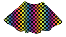 Load image into Gallery viewer, Rainbow Check Ladies' Circle Skirt