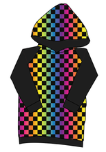 Load image into Gallery viewer, Rainbow Check Classic Hoodie (or Crewneck)