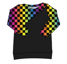 Load image into Gallery viewer, Rainbow Check Classic Hoodie (or Crewneck)