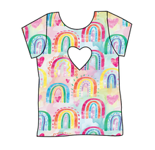 Load image into Gallery viewer, Over The Rainbow Cambria Heart Back Tee