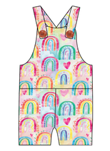 Load image into Gallery viewer, Over The Rainbow Overalls and Shortalls