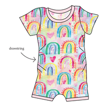 Load image into Gallery viewer, Over The Rainbow Grow With Me Pants And Shorts Romper