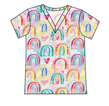 Load image into Gallery viewer, Over The Rainbow Ladies' Slouchy V-Neck Tee