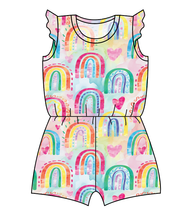 Load image into Gallery viewer, Over The Rainbow Ivy Summer Romper