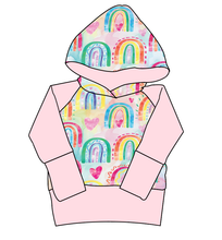 Load image into Gallery viewer, Over The Rainbow Grow With Me Hoodie (or Crewneck)