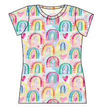 Load image into Gallery viewer, Over The Rainbow Ladies' Basic Tee