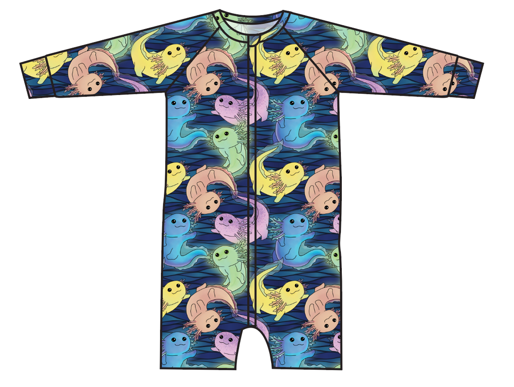 Axolotl Swim One Piece Rashguard Suit