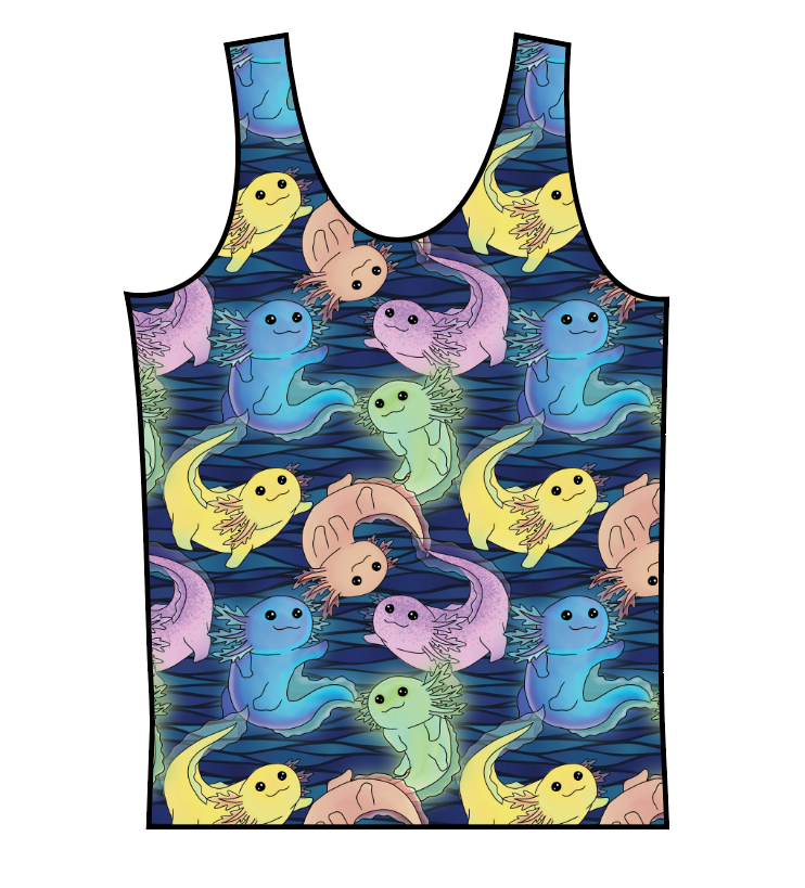 Axolotl Swim Basic Swim Top