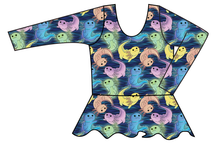 Load image into Gallery viewer, Axolotl Swim Peplum Swim Top