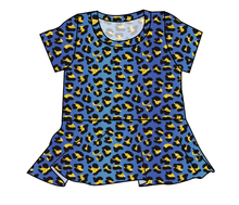 Load image into Gallery viewer, Celebration Cheetah Peplum Top