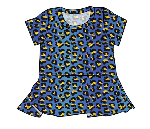 Celebration Cheetah Peplum Top