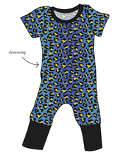 Load image into Gallery viewer, Celebration Cheetah Grow With Me Pants And Shorts Romper