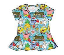 Load image into Gallery viewer, Bikini Bottom Peplum Top