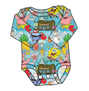 Bikini Bottom Lap Neck Bodysuit