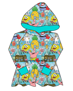 Bikini Bottom Peplum Hoodie (or Crewneck)