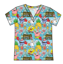 Load image into Gallery viewer, Bikini Bottom Ladies&#39; Slouchy V-Neck Tee