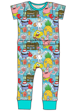 Load image into Gallery viewer, Bikini Bottom Bennett Pants and Shorts Length T-Shirt Romper