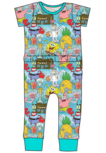 Bikini Bottom Bennett Pants and Shorts Length T-Shirt Romper