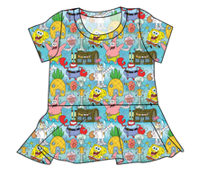 Load image into Gallery viewer, Bikini Bottom Ladies&#39; Peplum Top