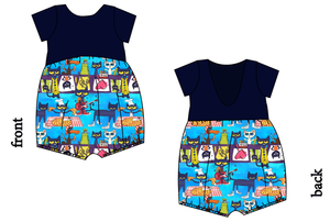 Pete & Friends Low Back Romper and Bubble Romper