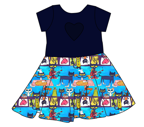 Pete & Friends Molly Heart Back Twirly Dress