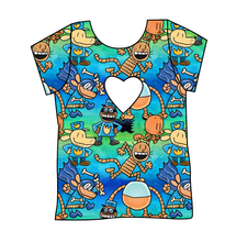 Load image into Gallery viewer, Crime-Biting Canine Cambria Heart Back Tee