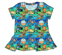 Load image into Gallery viewer, Crime-Biting Canine Ladies&#39; Peplum Top