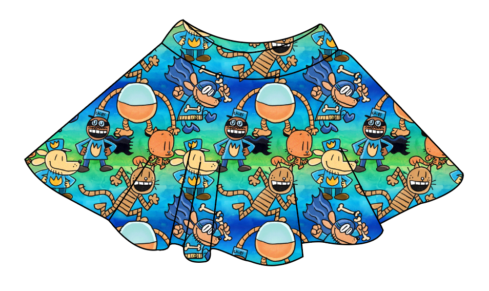 Crime-Biting Canine Ladies' Circle Skirt